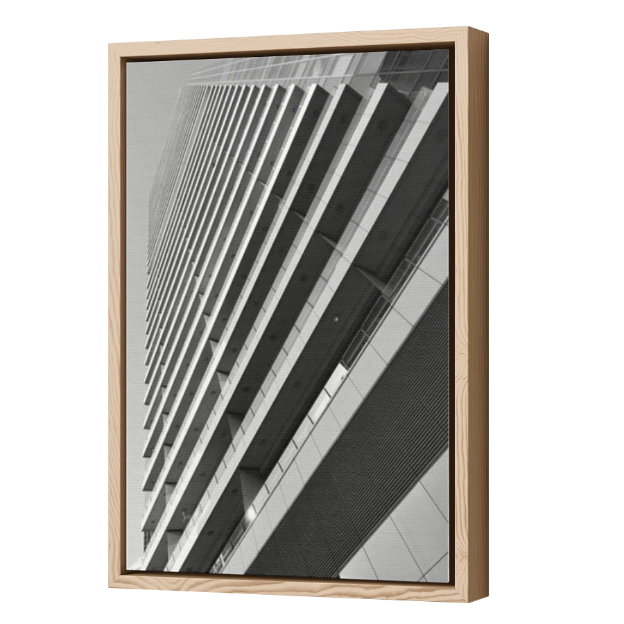 Thumbnail for Canvas - Wood Grain Floating Frame