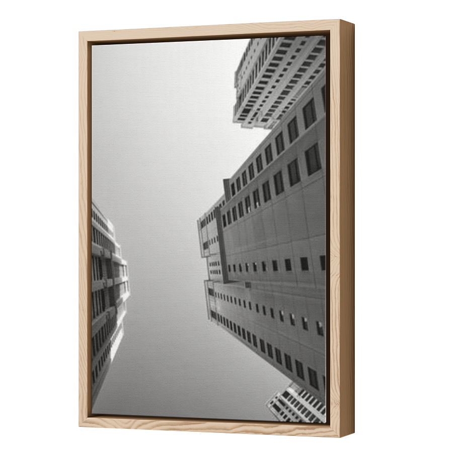 Thumbnail for Canvas - Wood Grain Floating Frame