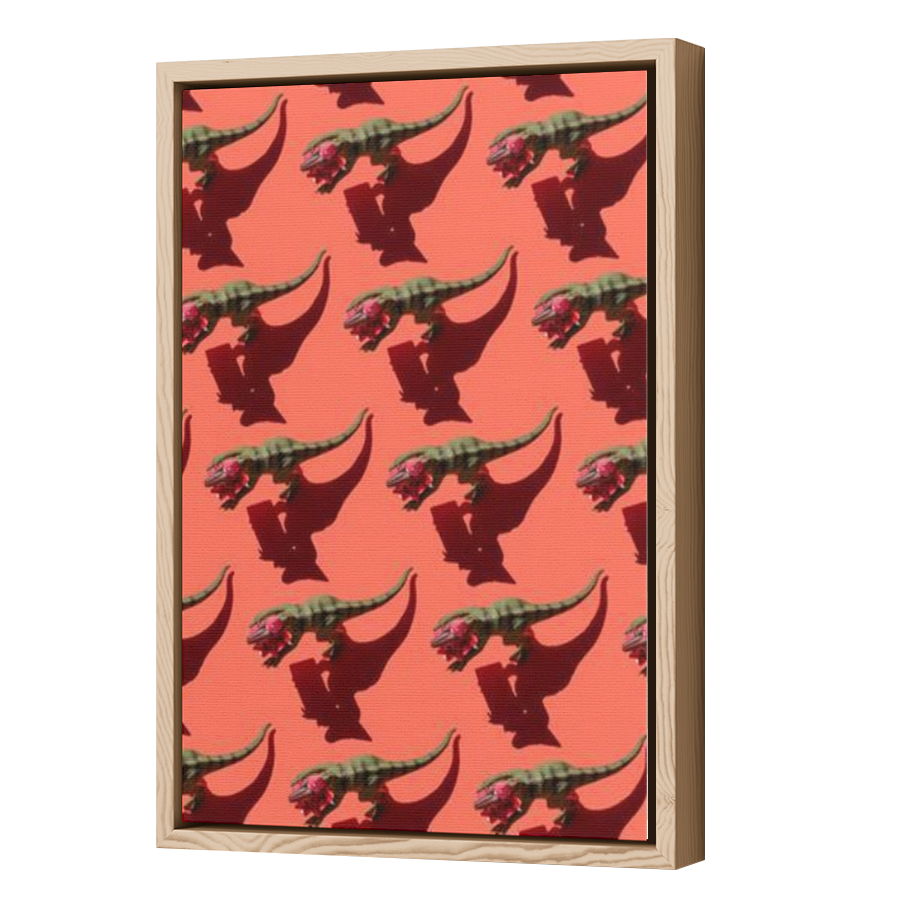 Thumbnail for Canvas - Wood Grain Floating Frame