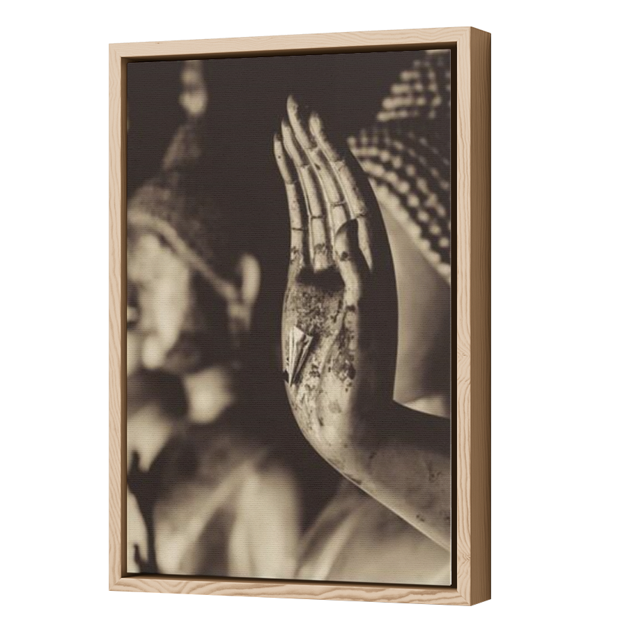Thumbnail for Canvas - Wood Grain Floating Frame
