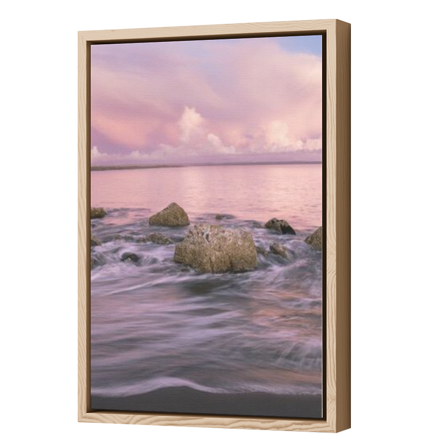 Thumbnail for Canvas - Wood Grain Floating Frame