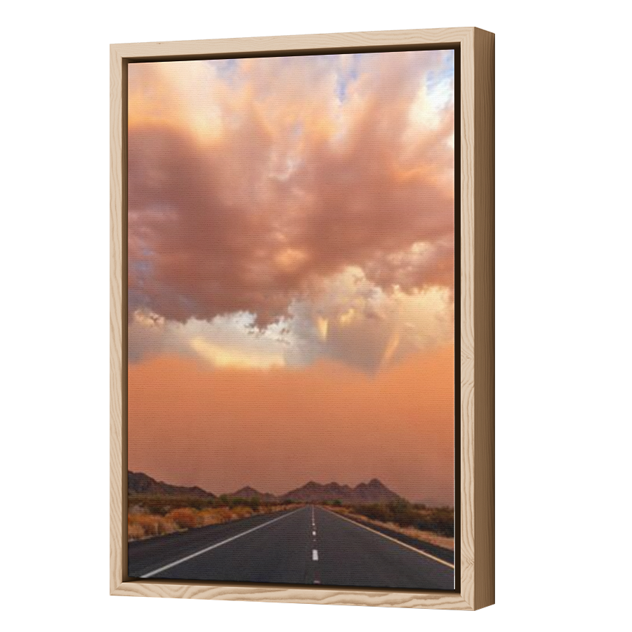 Thumbnail for Canvas - Wood Grain Floating Frame