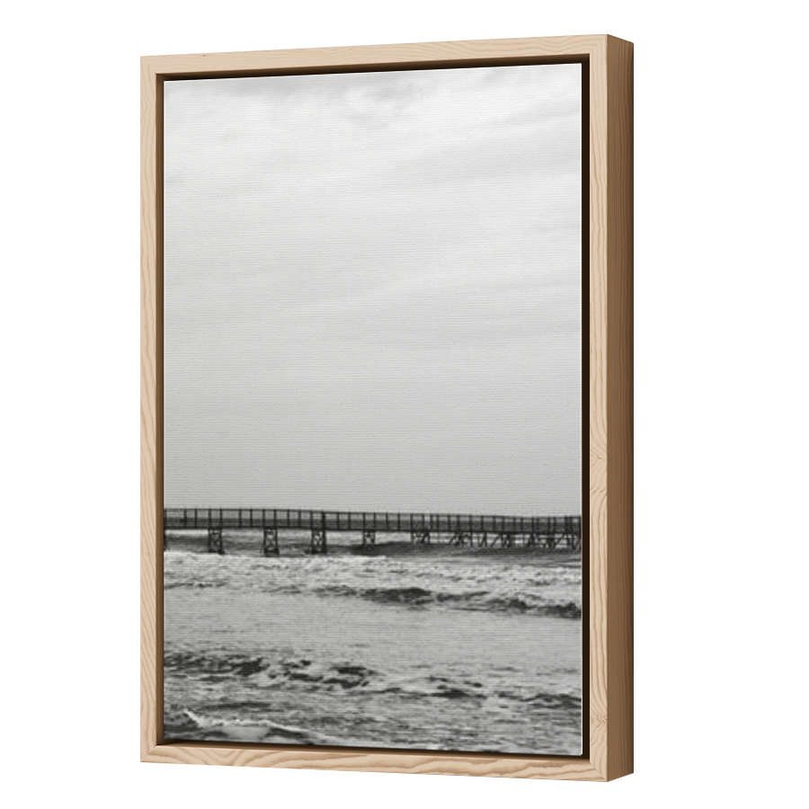 Thumbnail for Canvas - Wood Grain Floating Frame