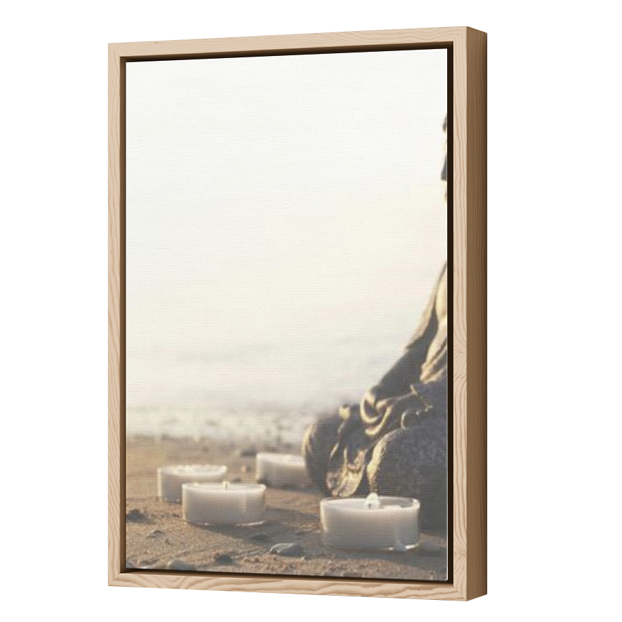 Thumbnail for Canvas - Wood Grain Floating Frame