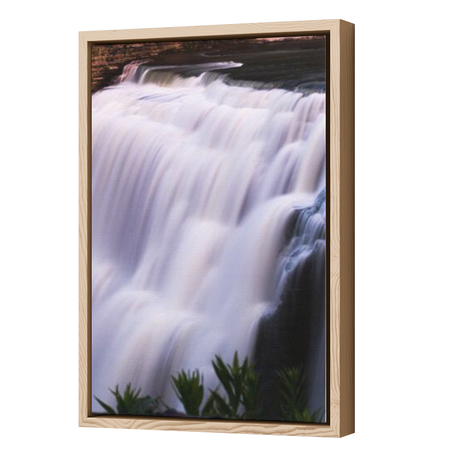 Thumbnail for Canvas - Wood Grain Floating Frame