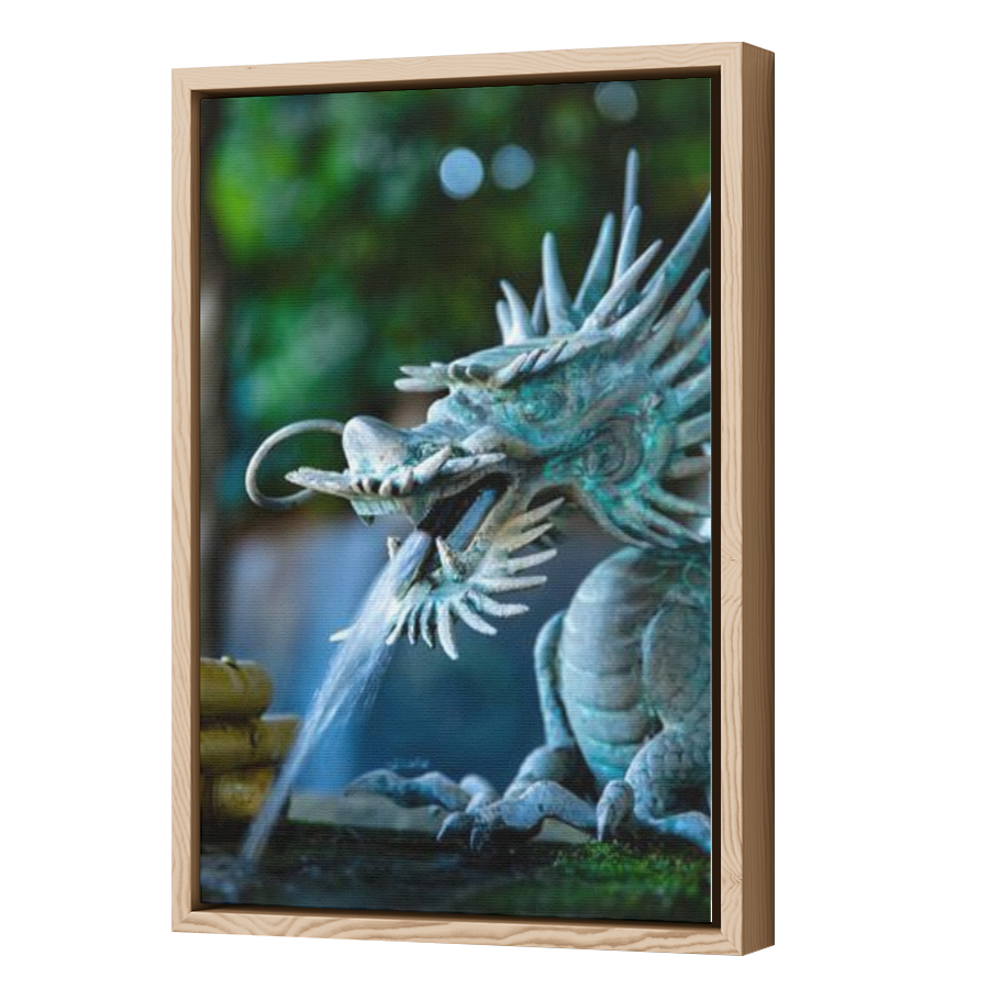 Thumbnail for Canvas - Wood Grain Floating Frame