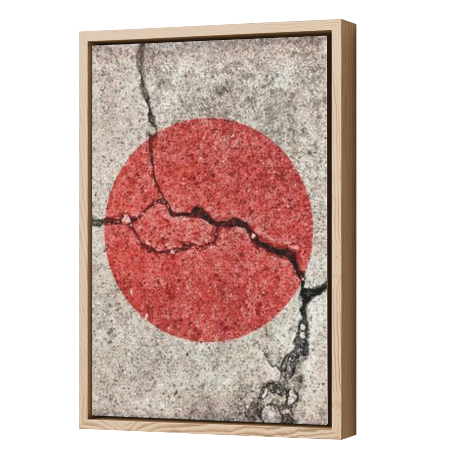 Thumbnail for Canvas - Wood Grain Floating Frame