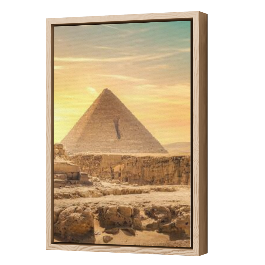 Thumbnail for Canvas - Wood Grain Floating Frame
