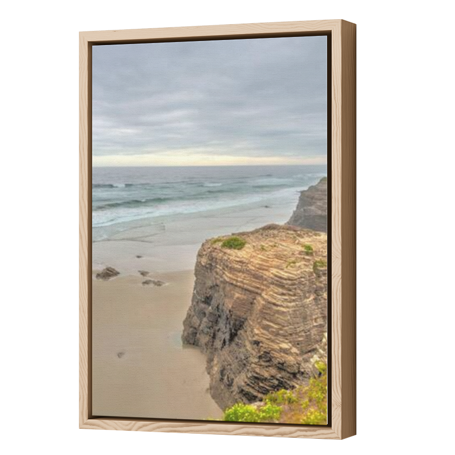 Thumbnail for Canvas - Wood Grain Floating Frame