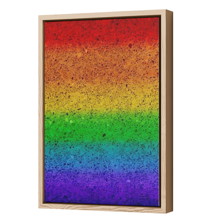 Thumbnail for Canvas - Wood Grain Floating Frame