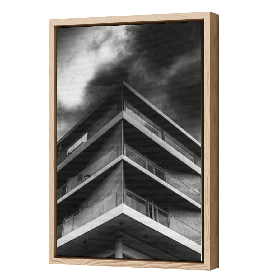 Thumbnail for Canvas - Wood Grain Floating Frame