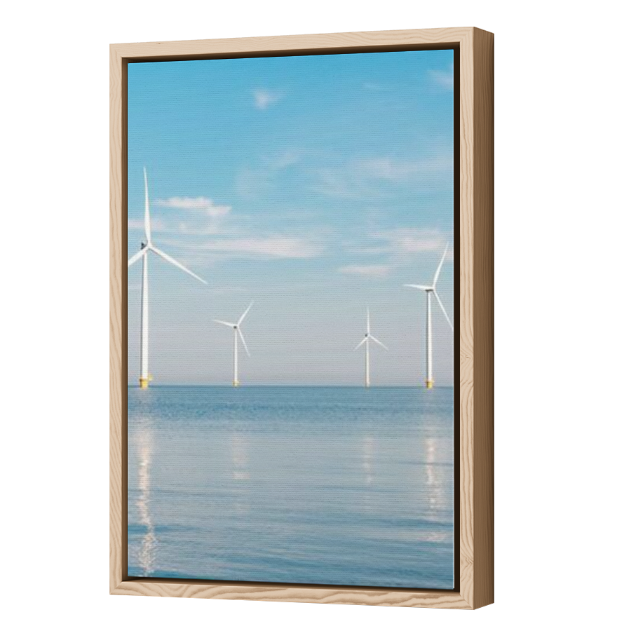 Thumbnail for Canvas - Wood Grain Floating Frame