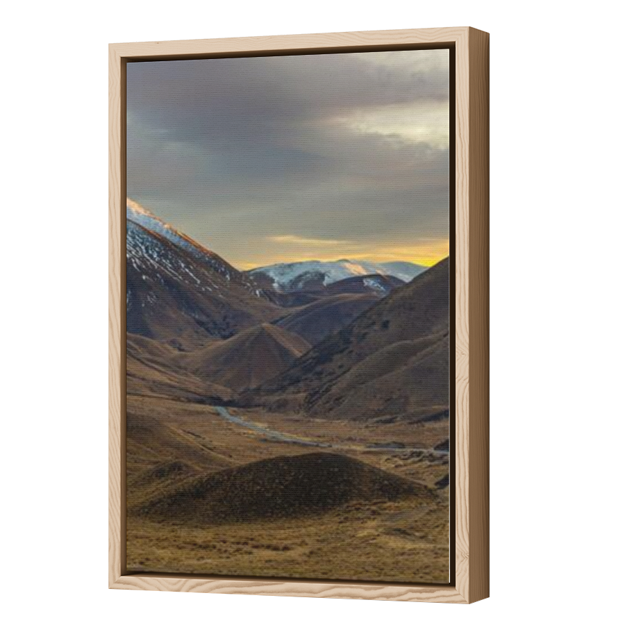 Thumbnail for Canvas - Wood Grain Floating Frame