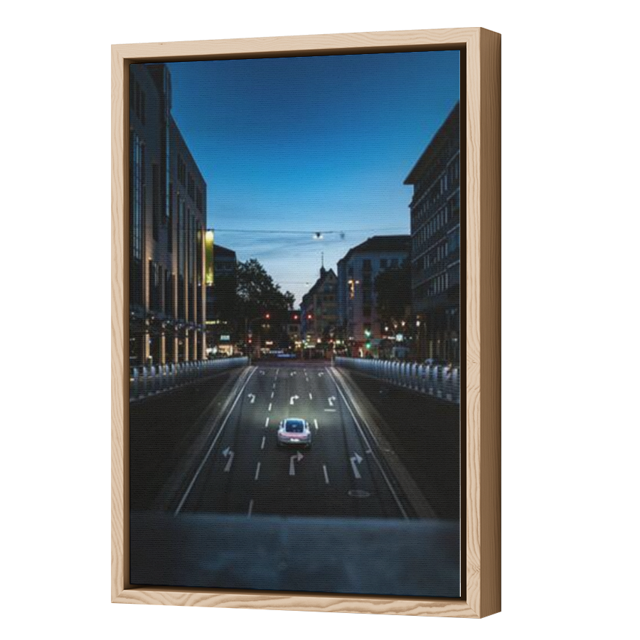Thumbnail for Canvas - Wood Grain Floating Frame