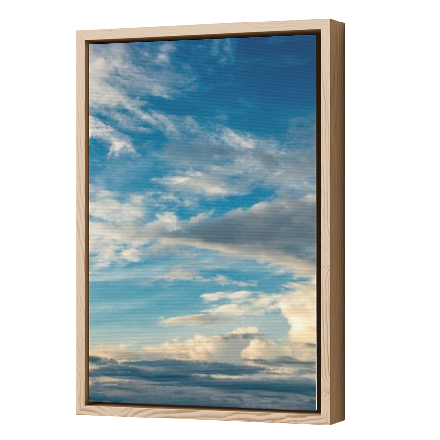 Thumbnail for Canvas - Wood Grain Floating Frame