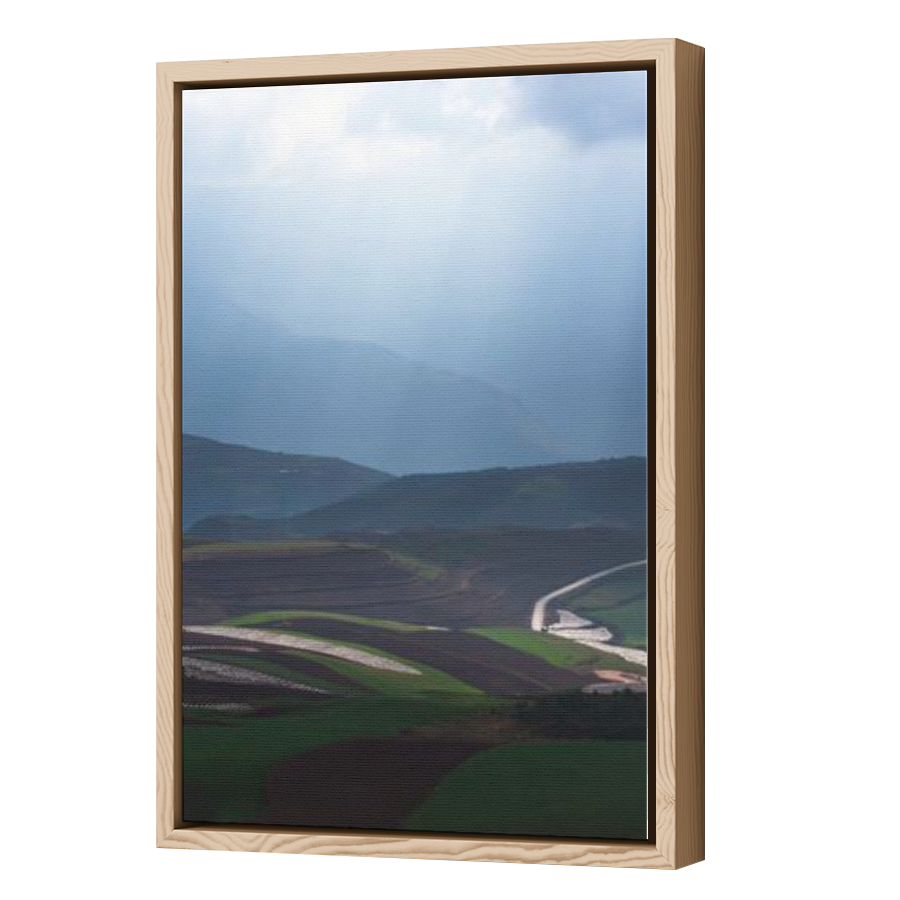 Thumbnail for Canvas - Wood Grain Floating Frame