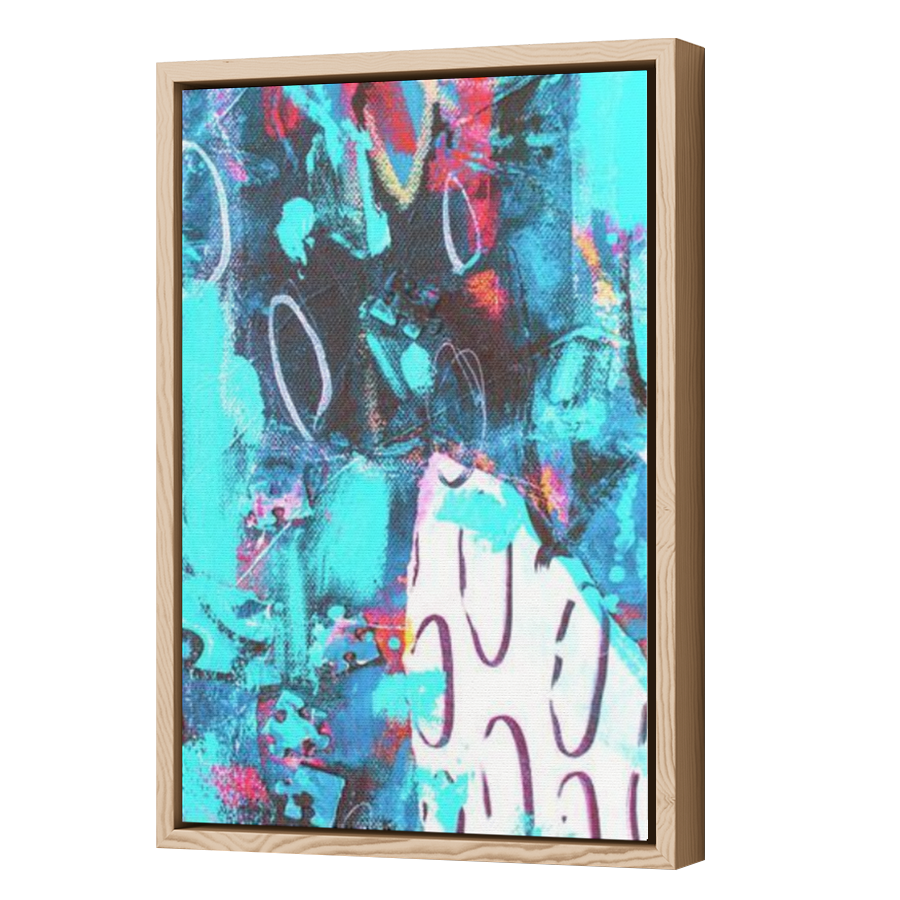 Thumbnail for Canvas - Wood Grain Floating Frame