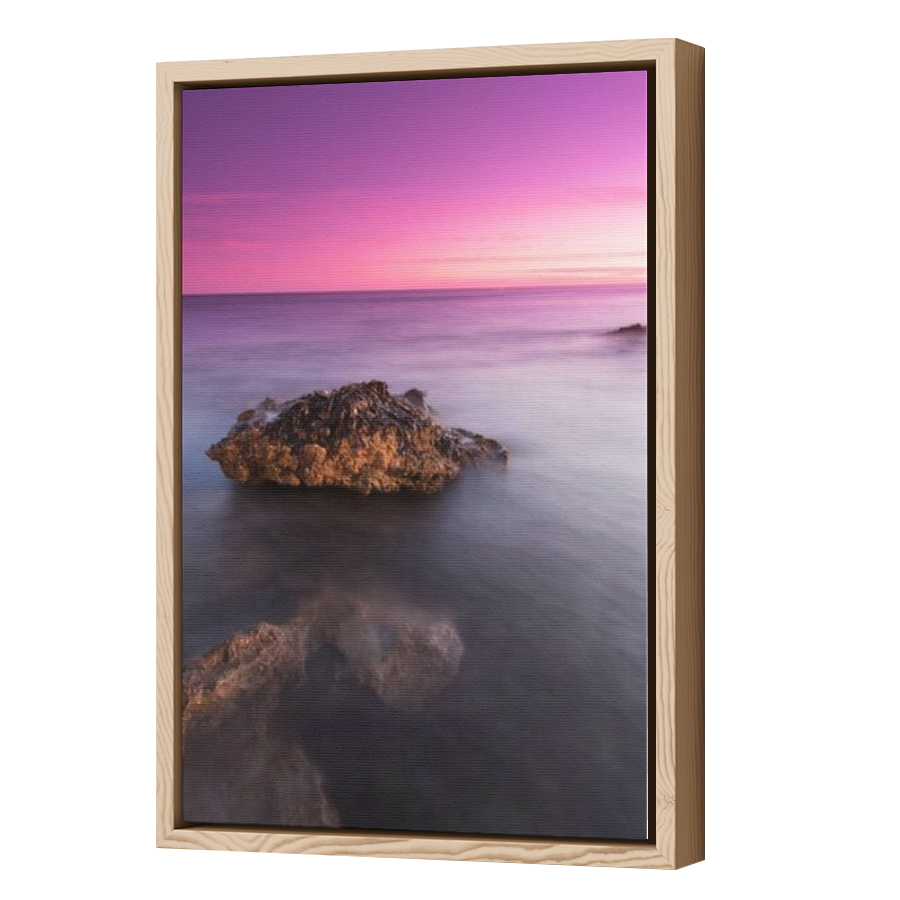Thumbnail for Canvas - Wood Grain Floating Frame