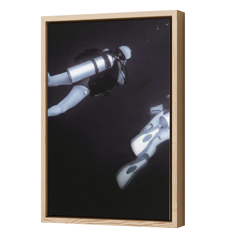 Thumbnail for Canvas - Wood Grain Floating Frame