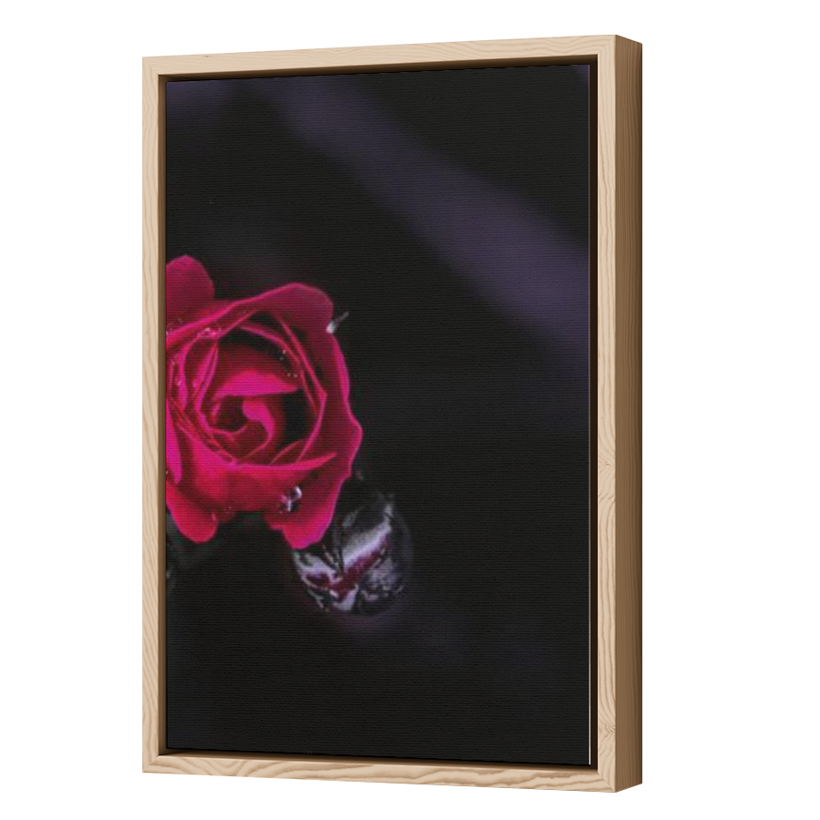 Thumbnail for Canvas - Wood Grain Floating Frame