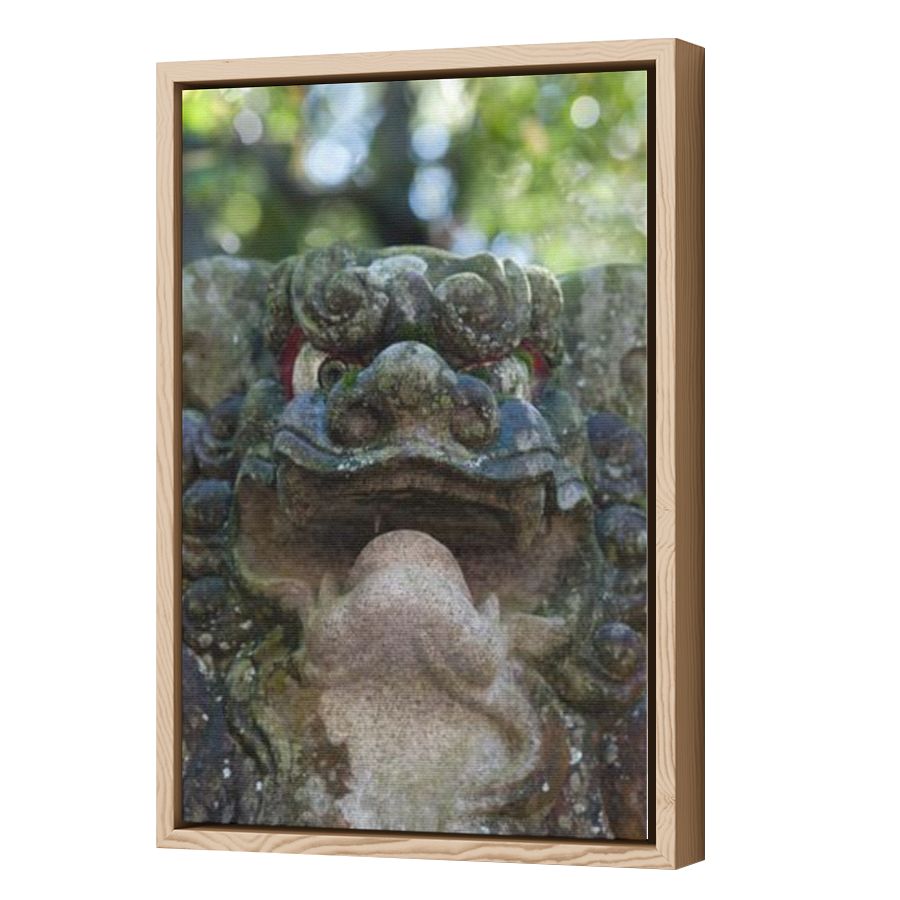 Thumbnail for Canvas - Wood Grain Floating Frame