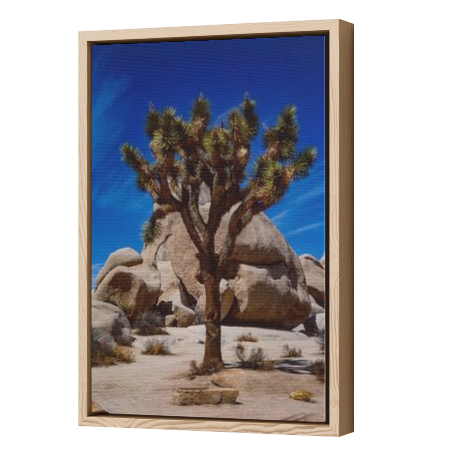 Thumbnail for Canvas - Wood Grain Floating Frame