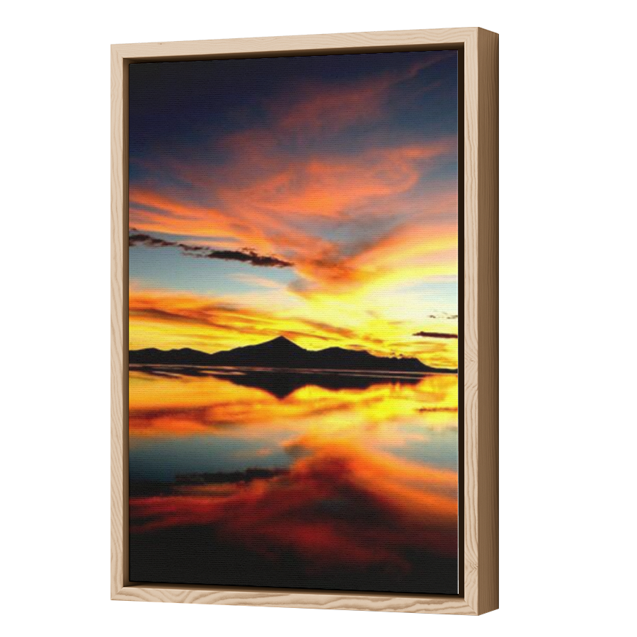 Thumbnail for Canvas - Wood Grain Floating Frame