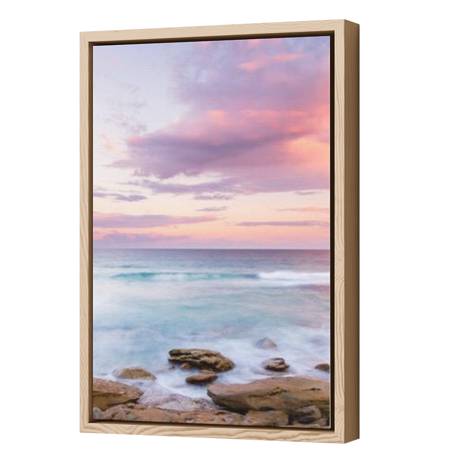 Thumbnail for Canvas - Wood Grain Floating Frame