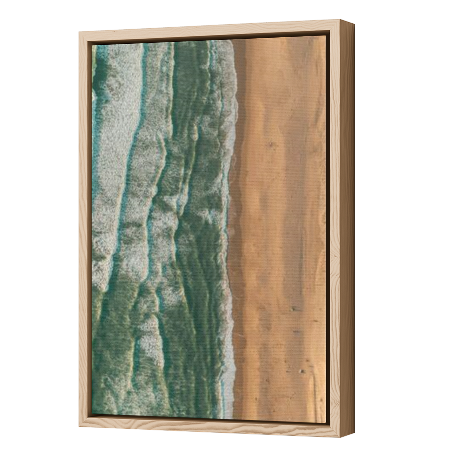 Thumbnail for Canvas - Wood Grain Floating Frame