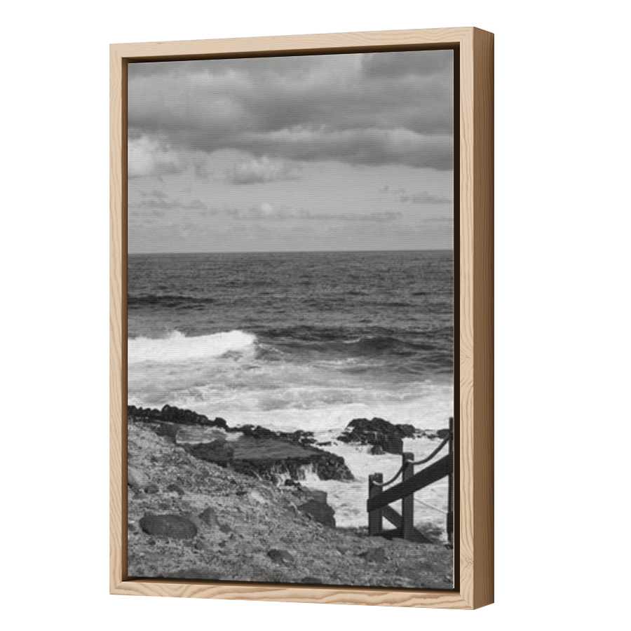 Thumbnail for Canvas - Wood Grain Floating Frame