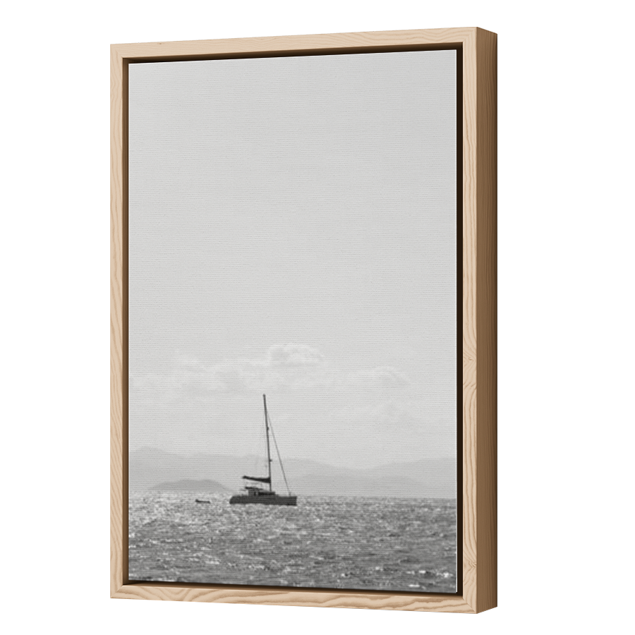 Thumbnail for Canvas - Wood Grain Floating Frame
