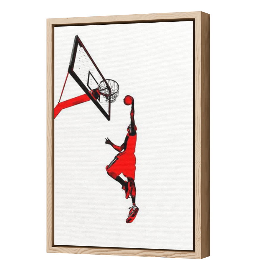 Thumbnail for Canvas - Wood Grain Floating Frame
