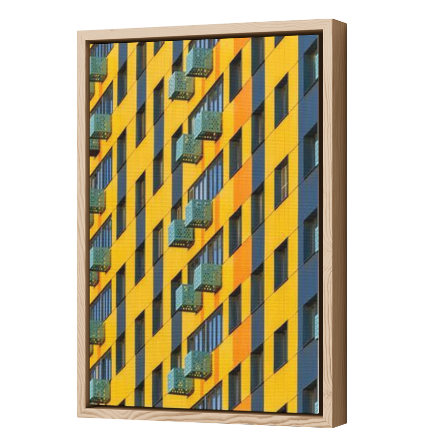 Thumbnail for Canvas - Wood Grain Floating Frame
