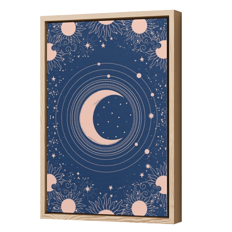 Thumbnail for Canvas - Wood Grain Floating Frame
