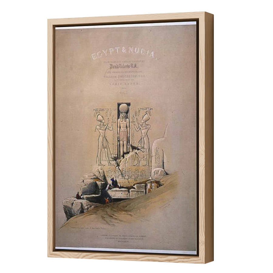 Thumbnail for Canvas - Wood Grain Floating Frame
