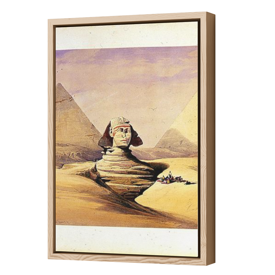 Thumbnail for Canvas - Wood Grain Floating Frame