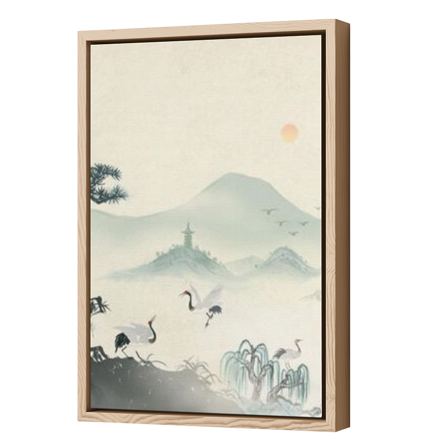 Thumbnail for Canvas - Wood Grain Floating Frame