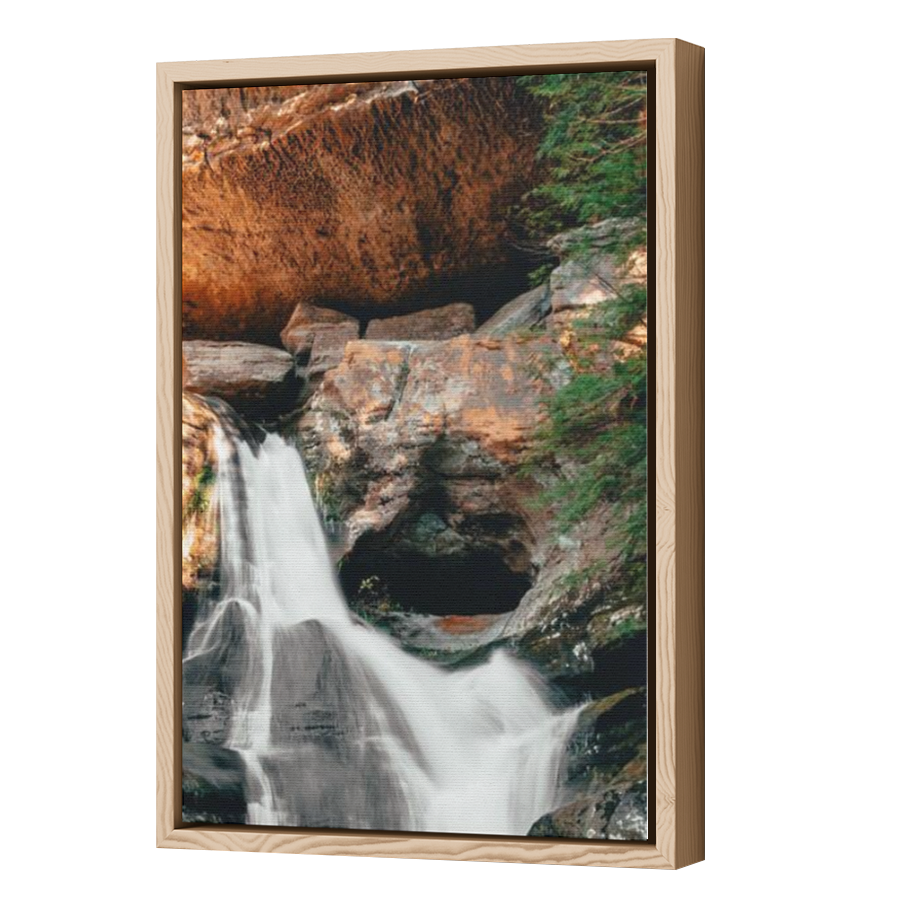 Thumbnail for Canvas - Wood Grain Floating Frame