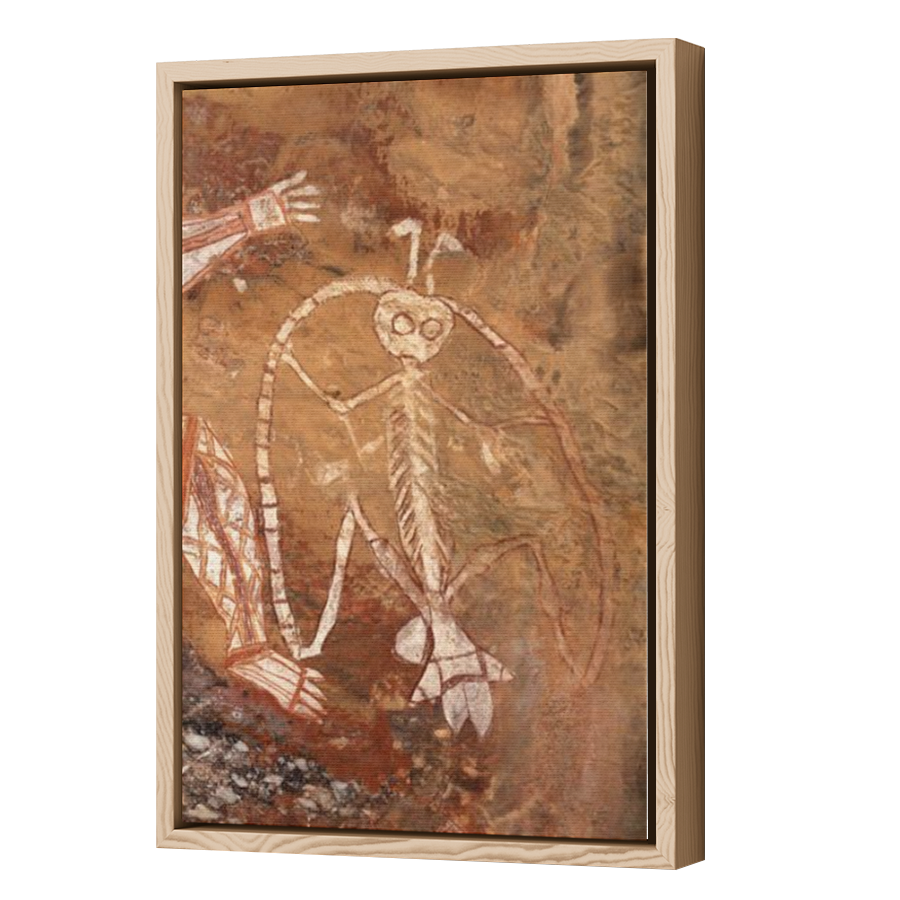 Thumbnail for Canvas - Wood Grain Floating Frame