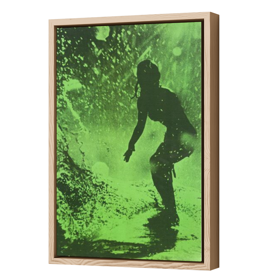 Thumbnail for Canvas - Wood Grain Floating Frame
