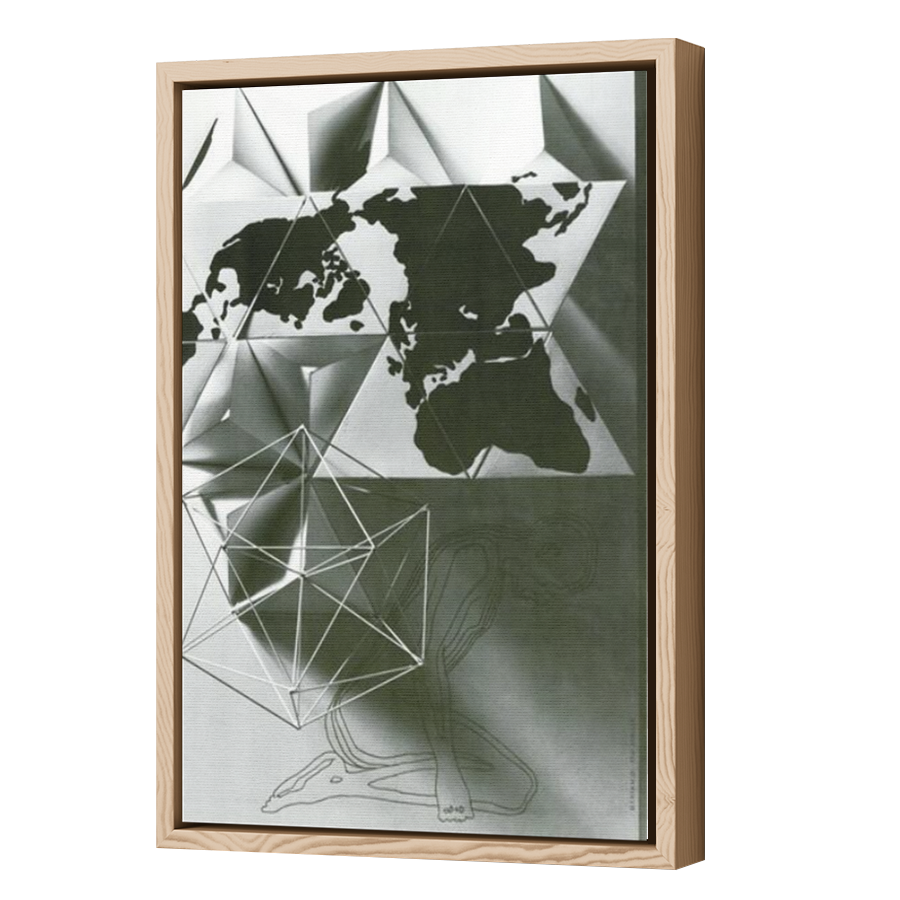 Thumbnail for Canvas - Wood Grain Floating Frame
