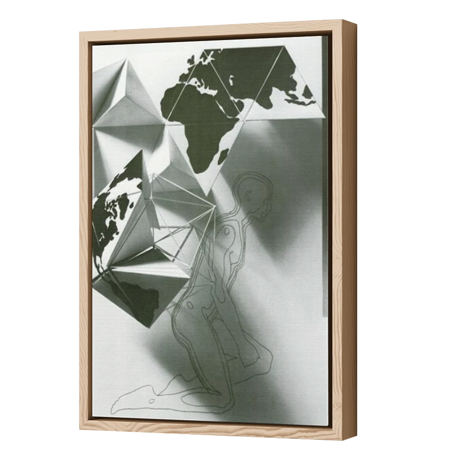 Thumbnail for Canvas - Wood Grain Floating Frame