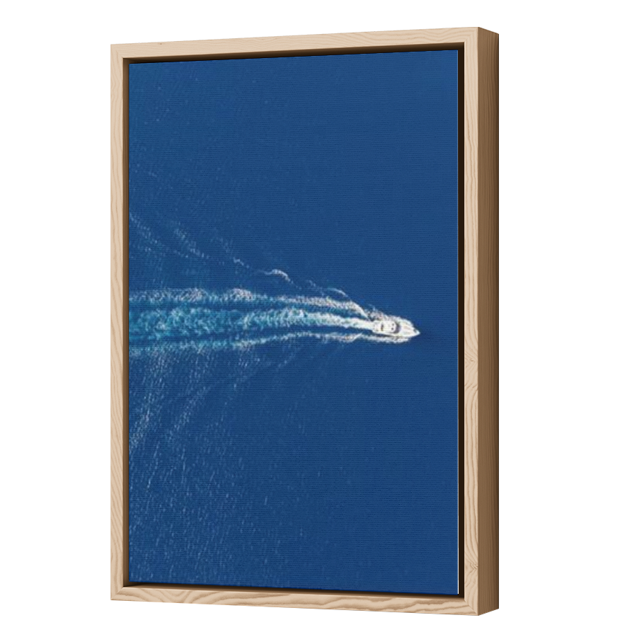 Thumbnail for Canvas - Wood Grain Floating Frame