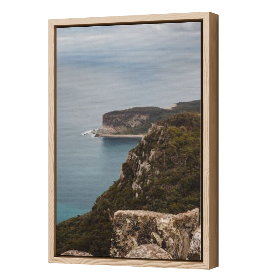 Thumbnail for Canvas - Wood Grain Floating Frame