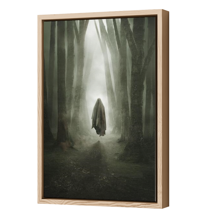 Thumbnail for Canvas - Wood Grain Floating Frame