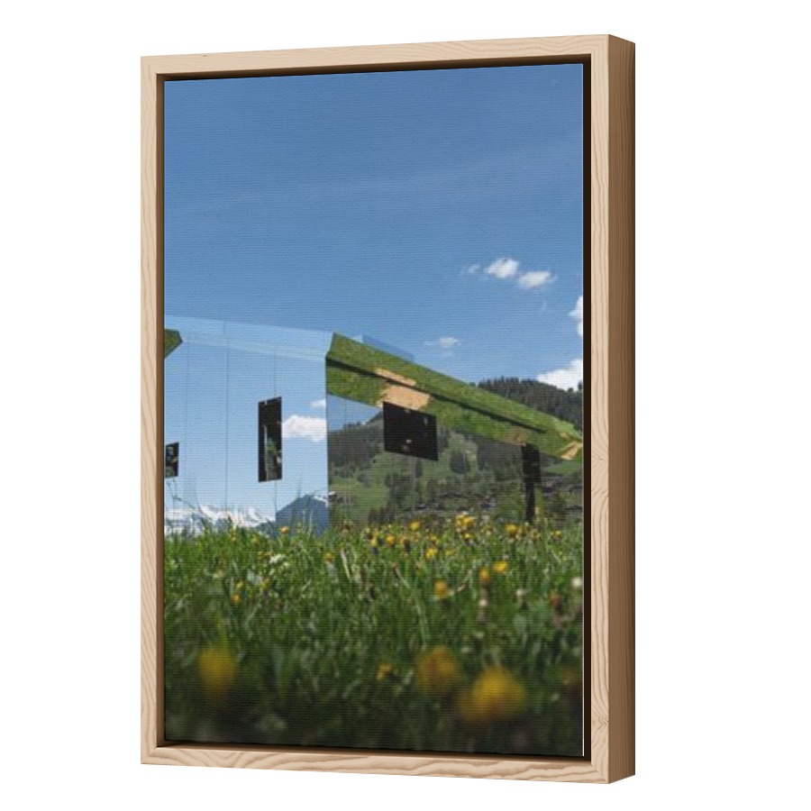 Thumbnail for Canvas - Wood Grain Floating Frame