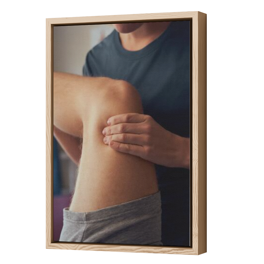 Thumbnail for Canvas - Wood Grain Floating Frame