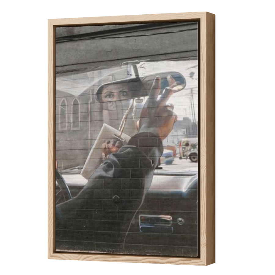Thumbnail for Canvas - Wood Grain Floating Frame