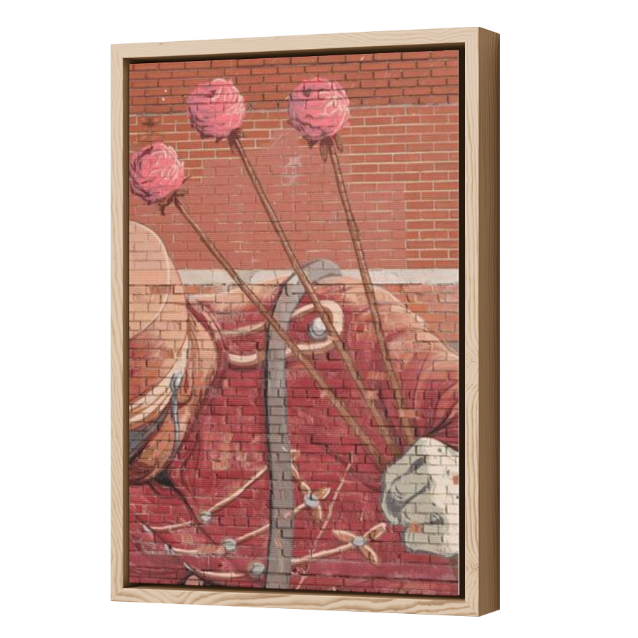 Thumbnail for Canvas - Wood Grain Floating Frame