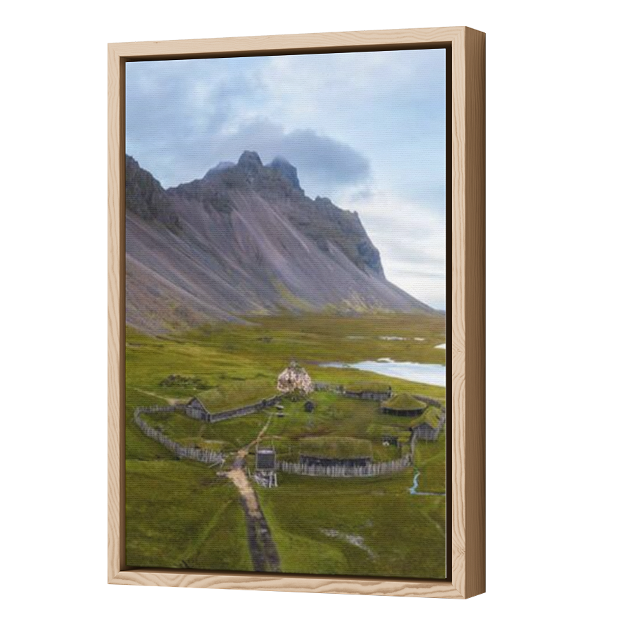 Thumbnail for Canvas - Wood Grain Floating Frame